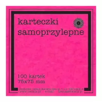Ziemia Obiecana Karteczki samoprzylepne Fluo 75x75 mm rowe 100 kartek