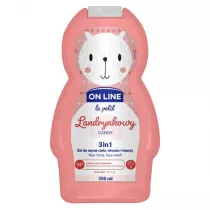 On Line Le Petit �el do mycia cia�a, w�os�w i twarzy 3w1 dla dzieci Landrynkowy 350 ml