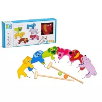 BS toys drewniany zestaw do gry krykieta zwierzta Pro Kids