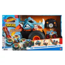 Hot Wheels Monster Trucks T R/C Rhinomite Mega Transformacja Pojazd zdalnie sterowany 1:12 HPK27 Mattel