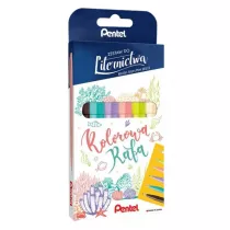 Pentel Zestaw do liternictwa Kolorowa rafa