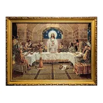 Obraz Haftowany Ostatnia Wieczerza 32x42cm