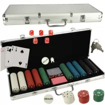 Poker zestaw do gry w walizce 500 etonw 2 talie kart