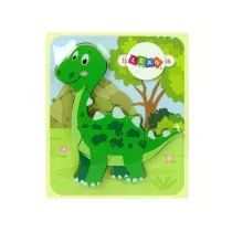 Drewniane Puzzle Tyranosaurus Leantoys