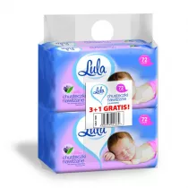 Lula Chusteczki nawil�ane dla niemowl�t z alantoin� 4 x 72 szt.