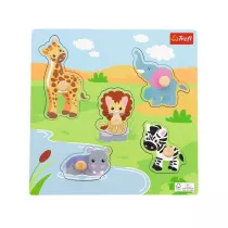 Puzzle mini drewniane Safari 61623 Trefl