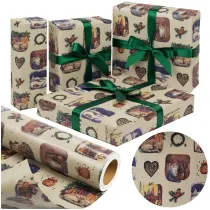 PaperHit Papier kraftowy Retro Christmas X-Strong 38cmx20m