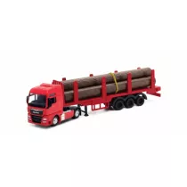 WELLY Ciarwka 1:64 MAN TGX z przyczep z drewnem 58034 68013