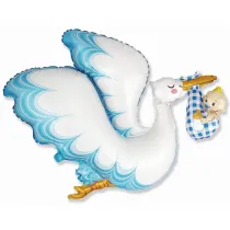 Godan Balon foliowy FX Bocian Baby Boy, pakowany 60cm