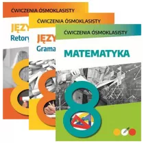 Pakiet �wiczenia �smoklasisty: Matematyka, J�zyk polski. Gramatyka i ortografia, J�zyk polski. Retoryka