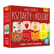 Puzzle 20 el. Moje pierwsze ksztaty i kolory + ksika Wilga Play