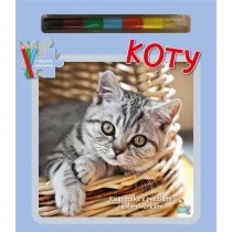 Ksieczka z puzzlami Koty