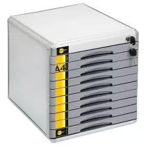 Szafka na dokumenty 10 szufl. metalowa YELLOW ONE