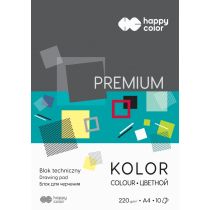 Happy Color Blok techniczny kolor A4 Premium 10 kartek