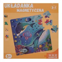 Puzzle Magnetyczna Uk�adanka 3W1 �wiat Zwierz�t Dla Dzieci 5+