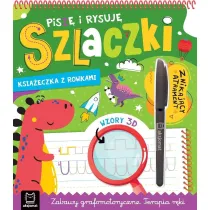 Pisz� i rysuj� szlaczki. Znikaj�cy atrament. Wzory 3D, Zabawy grafomotoryczne, Terapia r�ki.  Ksi��ka z rowkami