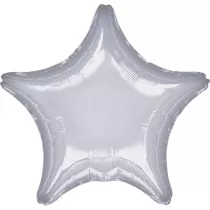 Amscan Balon foliowy metalik srebrny gwiazda 48cm