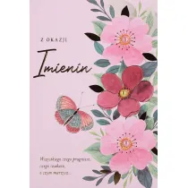 Karnet okazjonalny B6 z kopert� Imieniny Kobieta PAN DRAGON HM200-3136