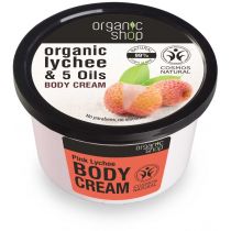 Organic Shop Organic Lychee & 5 Oils Body Cream krem do ciała o zapachu liczi 250 ml