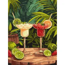 Ideyka Malowanie po numerach - Egzotyczne drink 30x40cm