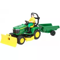 Traktorek John Deere z figurk ogrodnika