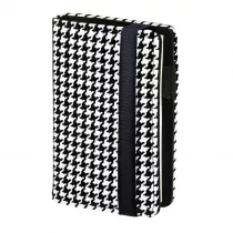 Notes A6 na gumk kratka biao-czarny NP-60MD