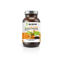 Big Nature Curcuma Ginger Piperine suplement diety 150 tab. Bio