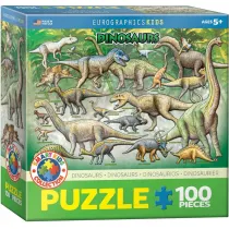 Puzzle 100 el. Smartkids - Dinosaurs Eurographics