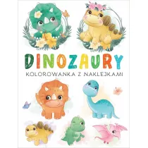 Dinozaury. Kolorowanka z naklejkami