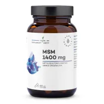 Aura Herbals MSM 1400 mg, siarka organiczna Suplement diety 60 kaps.