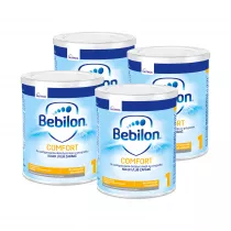 Bebilon Comfort 1 ProExpert Dietetyczny rodek spoywczy dla niemowlt na kolki i zaparcia od urodzenia Zestaw 4 x 400 g