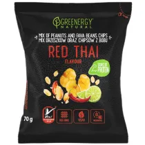 Greenergy Mieszanka proteinowa orzeszk�w i chips�w z bobu red thai 70 g