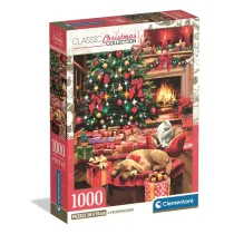 Puzzle 1000 Xmas Coll. Christmas By The Fire Clementoni