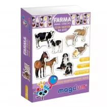 Maksik Zwierzta na farmie - zestaw magnesw MV6032-08