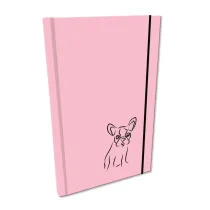 Bee-bee Notes A5 z gumk gadki Soft Touch Buldog rowy