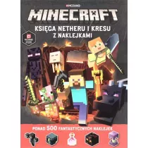 Minecraft Ksiga Netheru i kresu z naklejkami