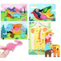 Puzzle Uk�adanka drewniana Zwierz�ta Trifox