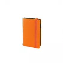Notes pomaraczowy A6 na gumk w kratk N41B-60
