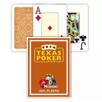 Texas Poker Hold Em Jumbo Index, karty brzowe Modiano