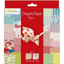 Avenue Mandarine Papier origami Nippon 20 x 20 cm 60 kartek