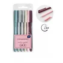 Interdruk Cienkopisy Satin Gold 6 szt.