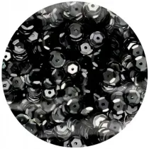 Cekiny b�yszcz�ce 6mm 10g czarny