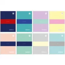 Interdruk Brulion A5 oprawa ptwarda B&B Pastel kratka