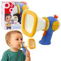 Megafon ze zmian� g�osu, �wiat�o d�wi�k LeanToys