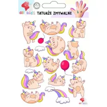Tatuae zmywalne dla dzieci Kotki jednoroce All4Kids