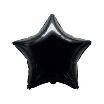 Balon foliowy Gwiazda czarna 45cm