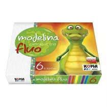 Koma-Plast Modelina fluorescencyjna 6 szt.
