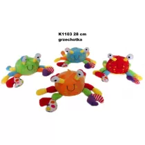 Krab grzechotka 28cm MIX Sun-Day