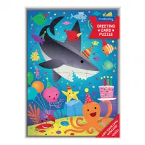 Puzzle-kartka z yczeniami 12 el. Rekin Mudpuppy