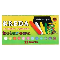 Mar-Bor Kreda niebrudz�ca 12 kolor�w